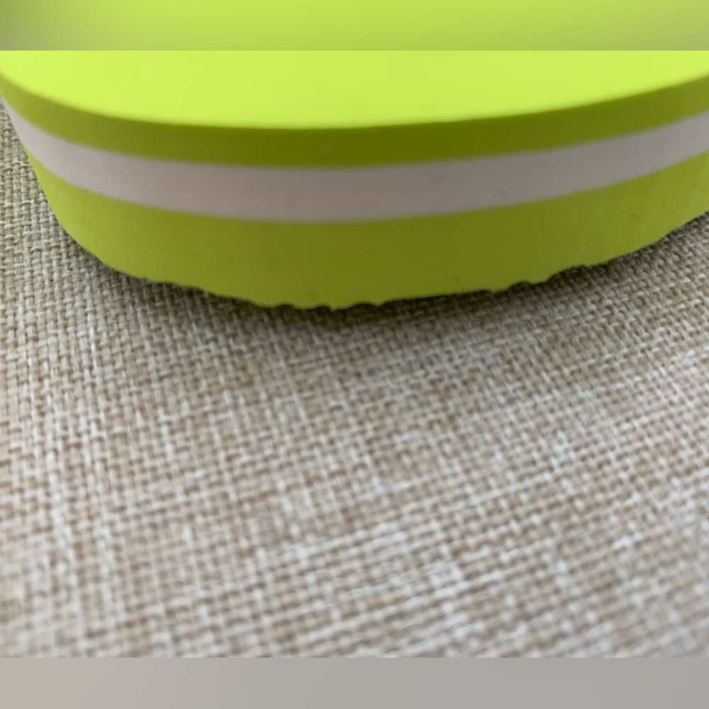 FINAL PRICE NEW UGG Zuma Sling Sandals: Neon Lime Green, White Logo On Strap, 6 - Picture 6 of 11